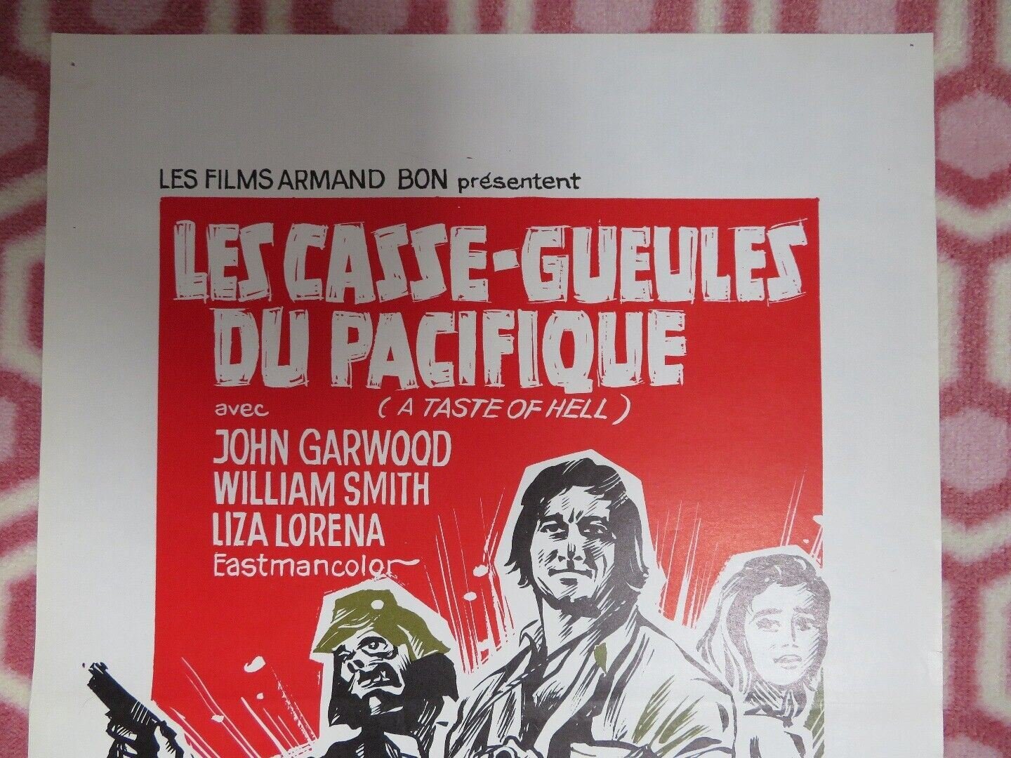 A TASTE OF HELL BELGIUM (21"x 14) POSTER JOHN GARWOOD WILLIAM SMITH 1973 - Rendezvous Cinema