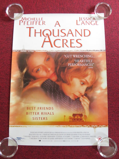 A THOUSAND ACRES VHS VIDEO POSTER ROLLED MICHELLE PFEIFFER JESSICA LANGE 1997 - Rendezvous Cinema