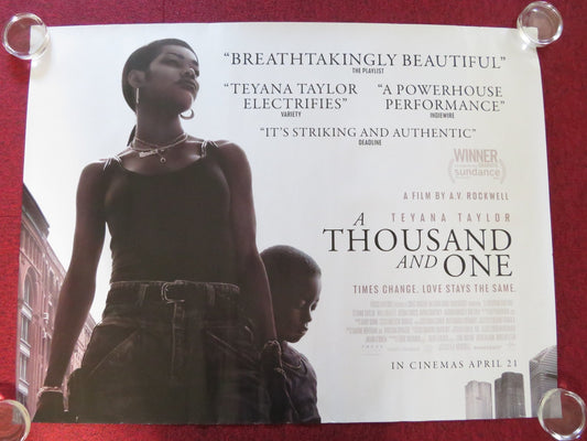 A THOUSAND AND ONE UK QUAD ROLLED POSTER TEYANA TAYLOR TERRI ABNEY 2023 - Rendezvous Cinema