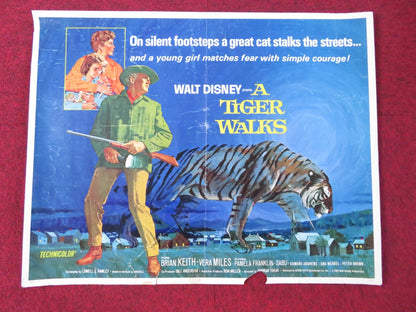 A TIGER WALKS HALF SHEET (22"x 28") POSTER BRIAN KEITH VERA MILES 1964 - Rendezvous Cinema