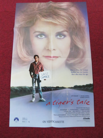 A TIGER'S TALE VHS FOLDED US ONE SHEET POSTER ANN - MARGRET C. THOMAS HOWELL1987 - Rendezvous Cinema