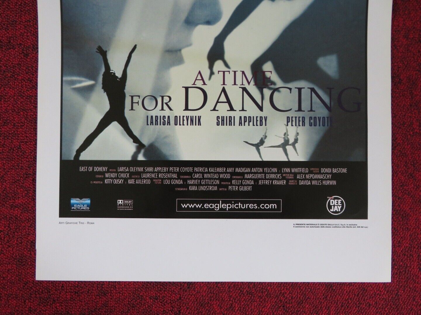 A TIME FOR DANCING ITALIAN LOCANDINA (27.5"x13") POSTER LARISA OLEYNIK 2002 - Rendezvous Cinema