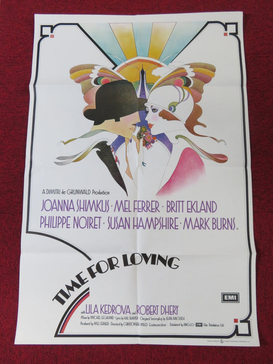 A TIME FOR LOVING FOLDED US ONE SHEET POSTER JOANNA SHIMKUS MEL FERRER 1972 - Rendezvous Cinema