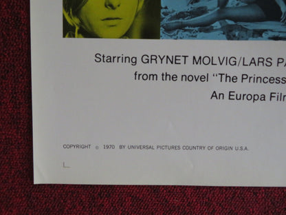 A TIME IN THE SUN FOLDED US ONE SHEET POSTER GRYNET MOLVIG LARS PASSGARD 1970 - Rendezvous Cinema