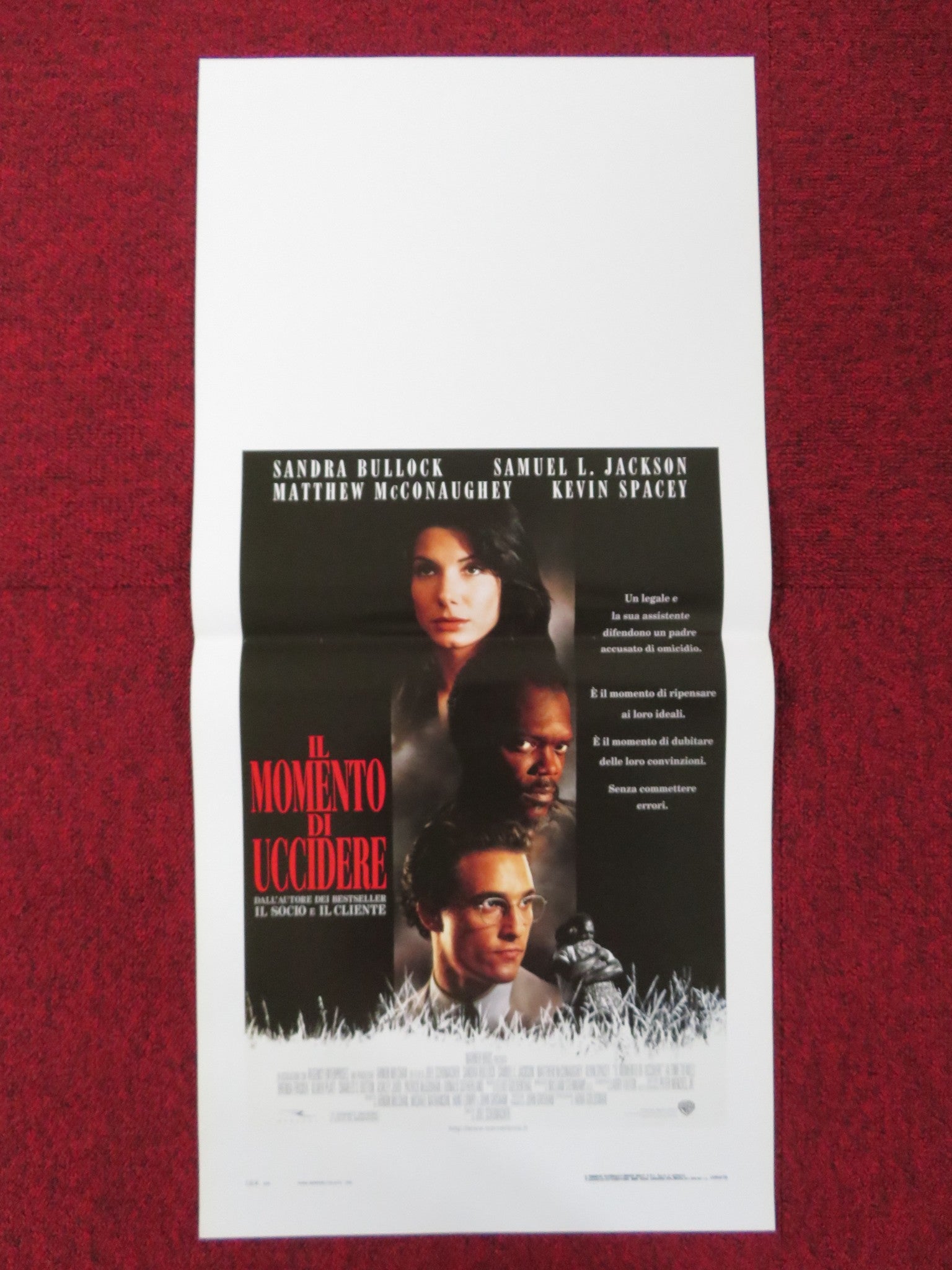 A TIME TO KILL ITALIAN LOCANDINA POSTER SANDRA BULLOCK SAMUEL L. JACKSON 1996 - Rendezvous Cinema