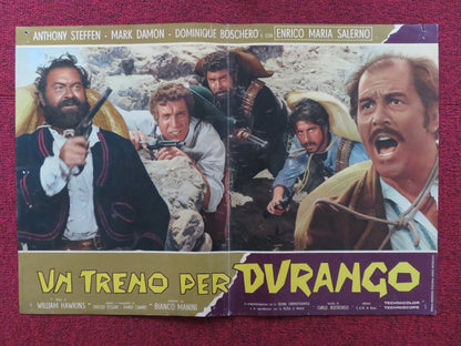 A TRAIN FOR DURANGO - A ITALIAN FOTOBUSTA POSTER ANTHONY STEFFEN MARK DAMON 1968 - Rendezvous Cinema