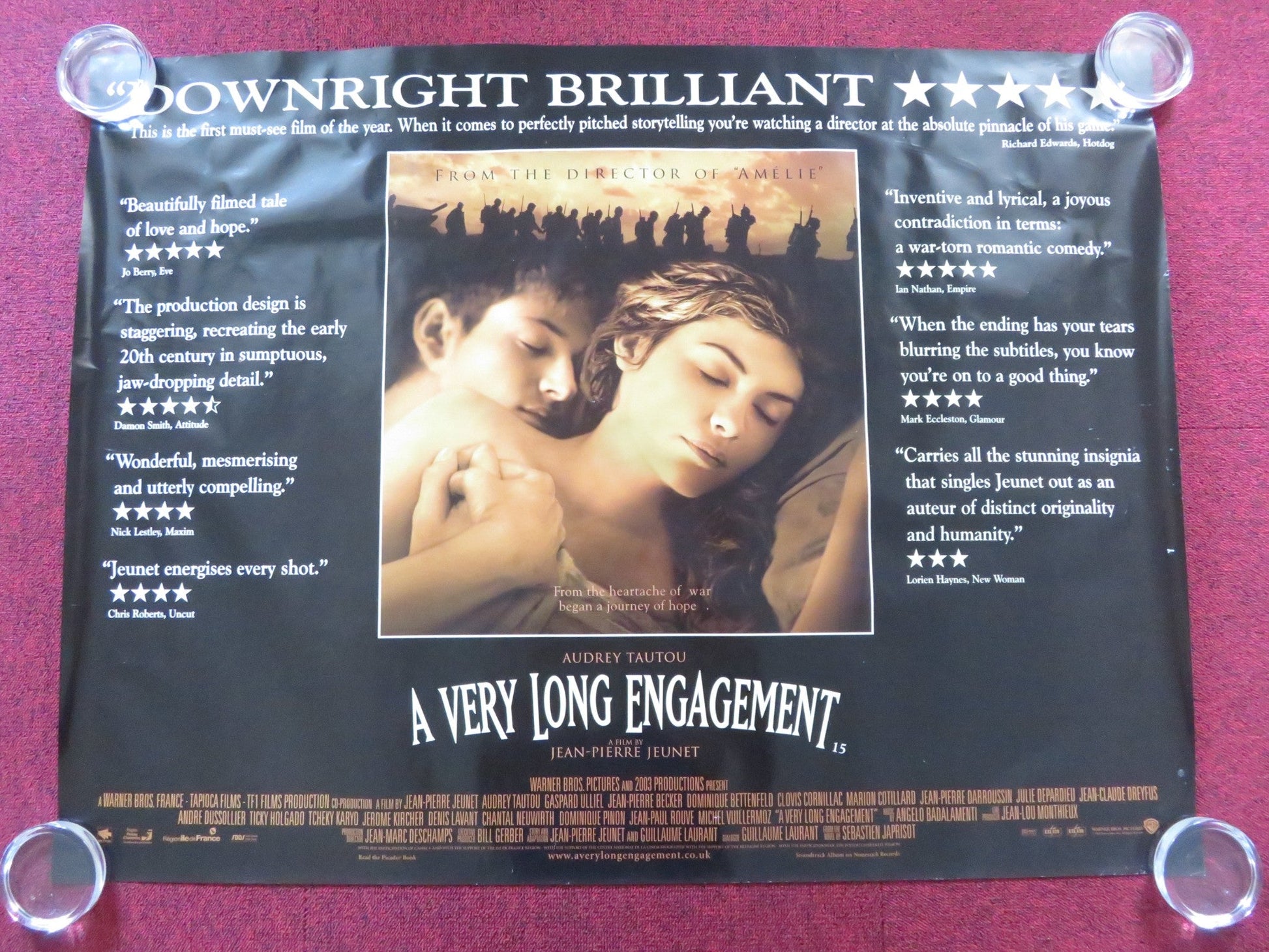 A VERY LONG ENGAGEMENT UK QUAD (30"x 40") ROLLED POSTER AUDREY TAUTOU 2004 - Rendezvous Cinema