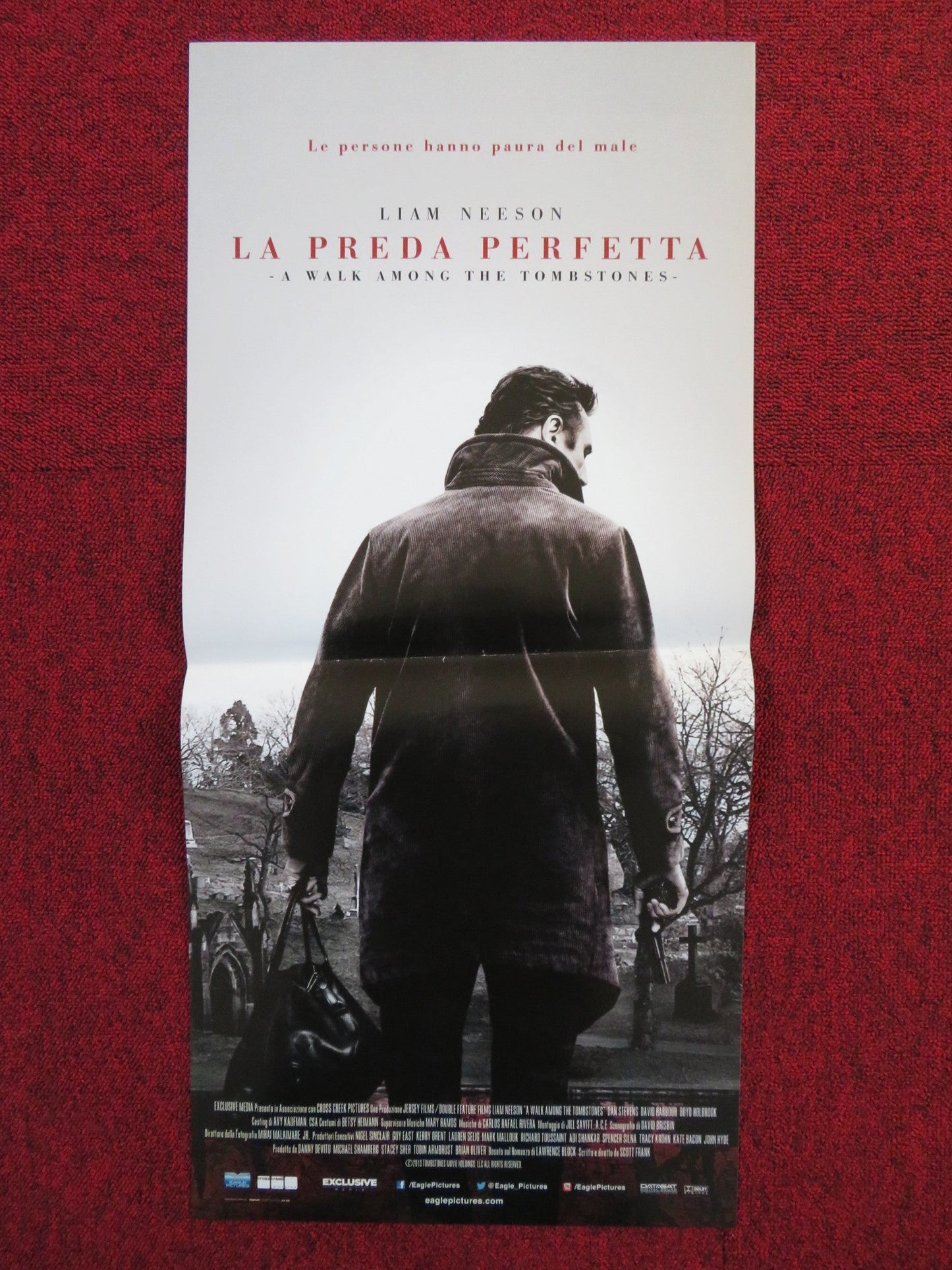 A WALK AMONG THE TOMBSTONES ITALIAN LOCANDINA POSTER LIAM NEESON 2014 - Rendezvous Cinema