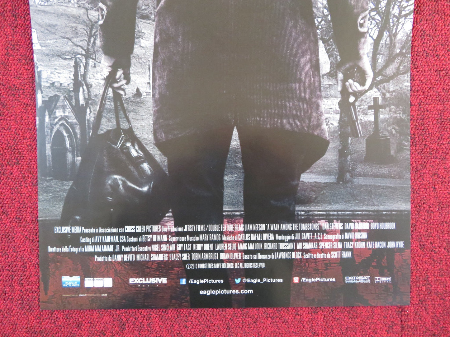 A WALK AMONG THE TOMBSTONES ITALIAN LOCANDINA POSTER LIAM NEESON 2014 - Rendezvous Cinema