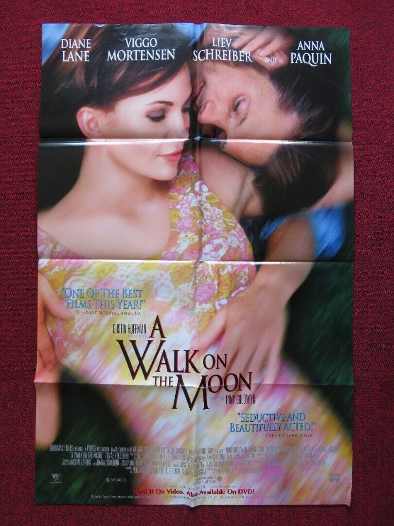 A WALK ON THE MOON FOLDED US VHS ONE SHEET POSTER DIANE LANE V.MORTENSEN 1999 - Rendezvous Cinema