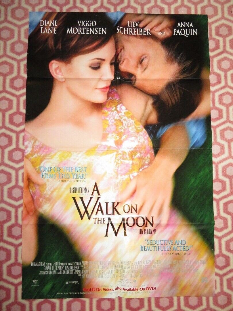 A WALK ON THE MOON VIDEO VHS POSTER FOLDED DIANE LANE VIGGO MORTENSEN 1999 - Rendezvous Cinema