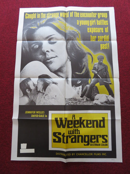 A WEEKEND WITH STRANGERS FOLDED US ONE SHEET POSTER ALLEN SAVAGE 1975 - Rendezvous Cinema