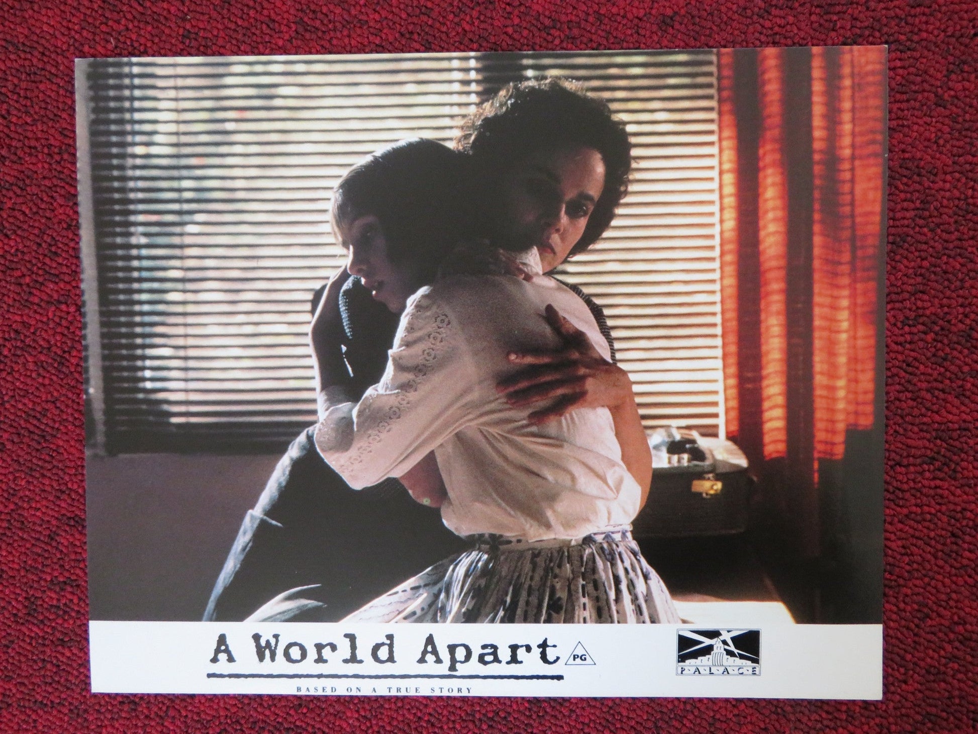 A WORLD APART - A LOBBY CARD BARBARA HERSHEY TIM ROTH 1988 - Rendezvous Cinema