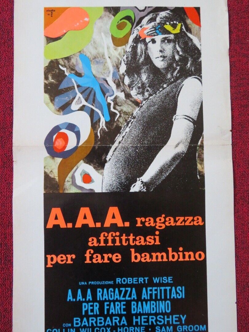 A.A.A. RAGAZZA AFFITTASI PER FARE...ITALIAN LOCANDINA (27.5"x13") POSTER 1971 - Rendezvous Cinema