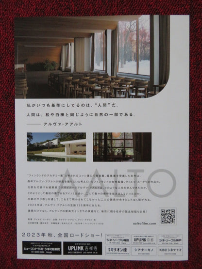 AALTO: ARCHITECT OF EMOTIONS JAPANESE CHIRASHI (B5) POSTER ALVAR AALTO 2020 - Rendezvous Cinema