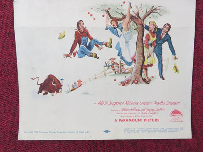 AARON SLICK FROM PUNKIN CRICK US INSERT (14"x 36") POSTER ALAN YOUNG SHORE 1952 - Rendezvous Cinema