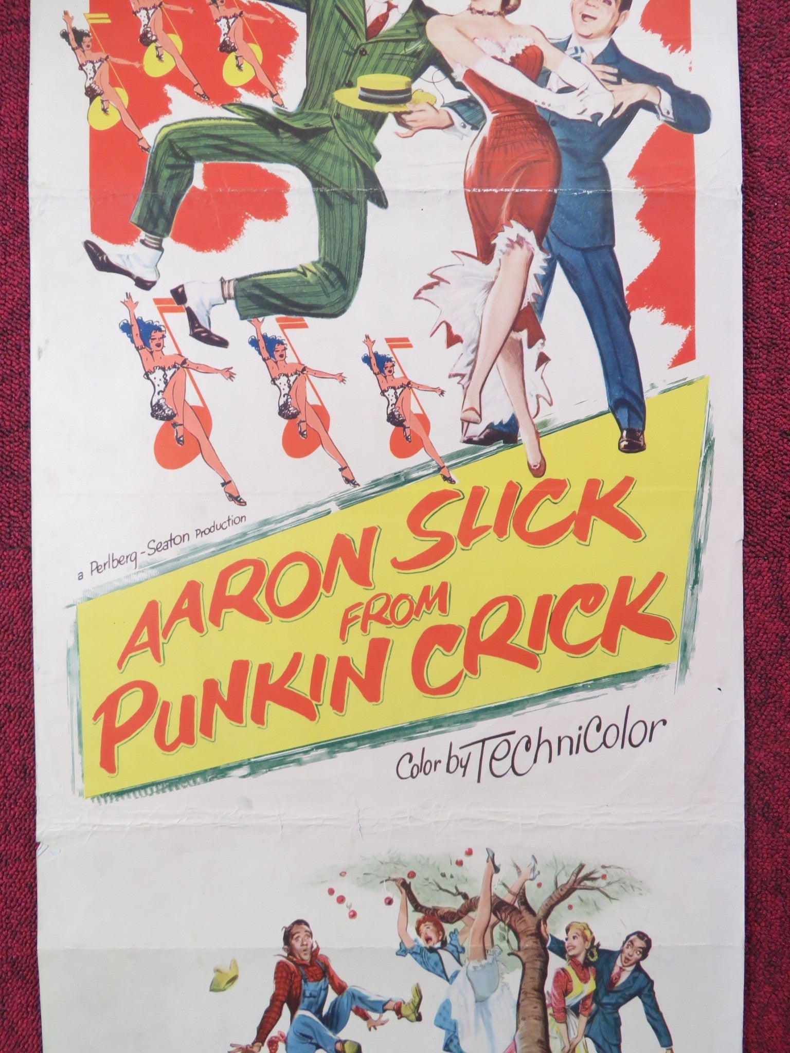 AARON SLICK FROM PUNKIN CRICK US INSERT (14"x 36") POSTER ALAN YOUNG SHORE 1952 - Rendezvous Cinema