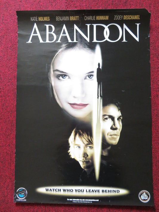 ABANDON VHS VIDEO POSTER KATIE HOLMES ZOOEY DESCHANEL 2002 - Rendezvous Cinema