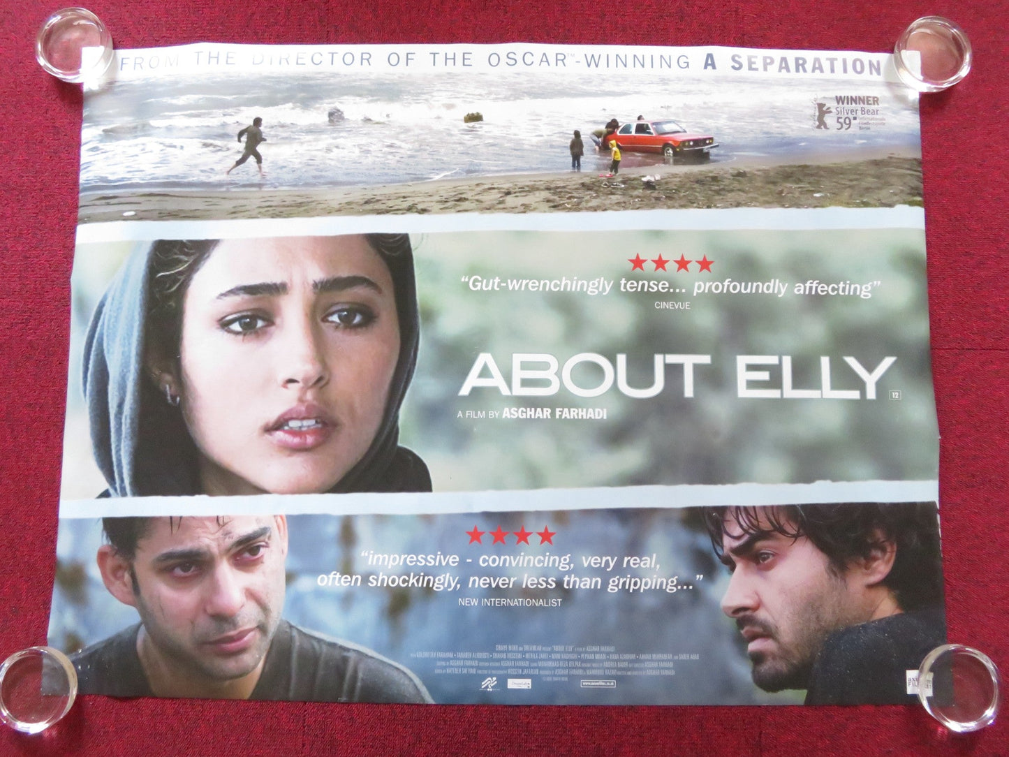 ABOUT ELLY UK QUAD (30"x 40") ROLLED POSTER GOLSHIFTEH FARAHANI S. HOSSEINI 2009 - Rendezvous Cinema