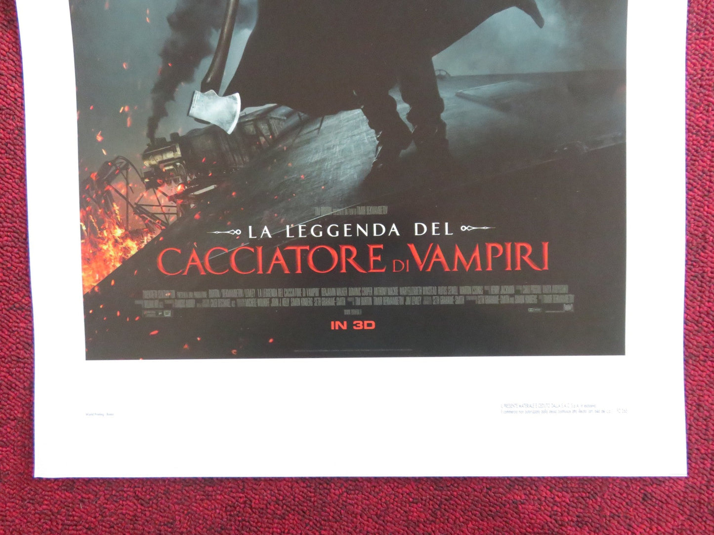 ABRAHAM LINCOLN: VAMPIRE HUNTER ITALIAN LOCANDINA POSTER BENJAMIN WALKER 2012 - Rendezvous Cinema