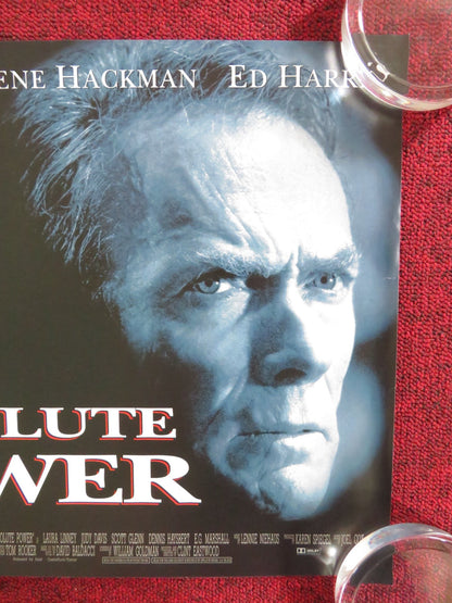 ABSOLUTE POWER UK MINI QUAD POSTER CLINT EASTWOOD GENE HACKMAN 1997 - Rendezvous Cinema