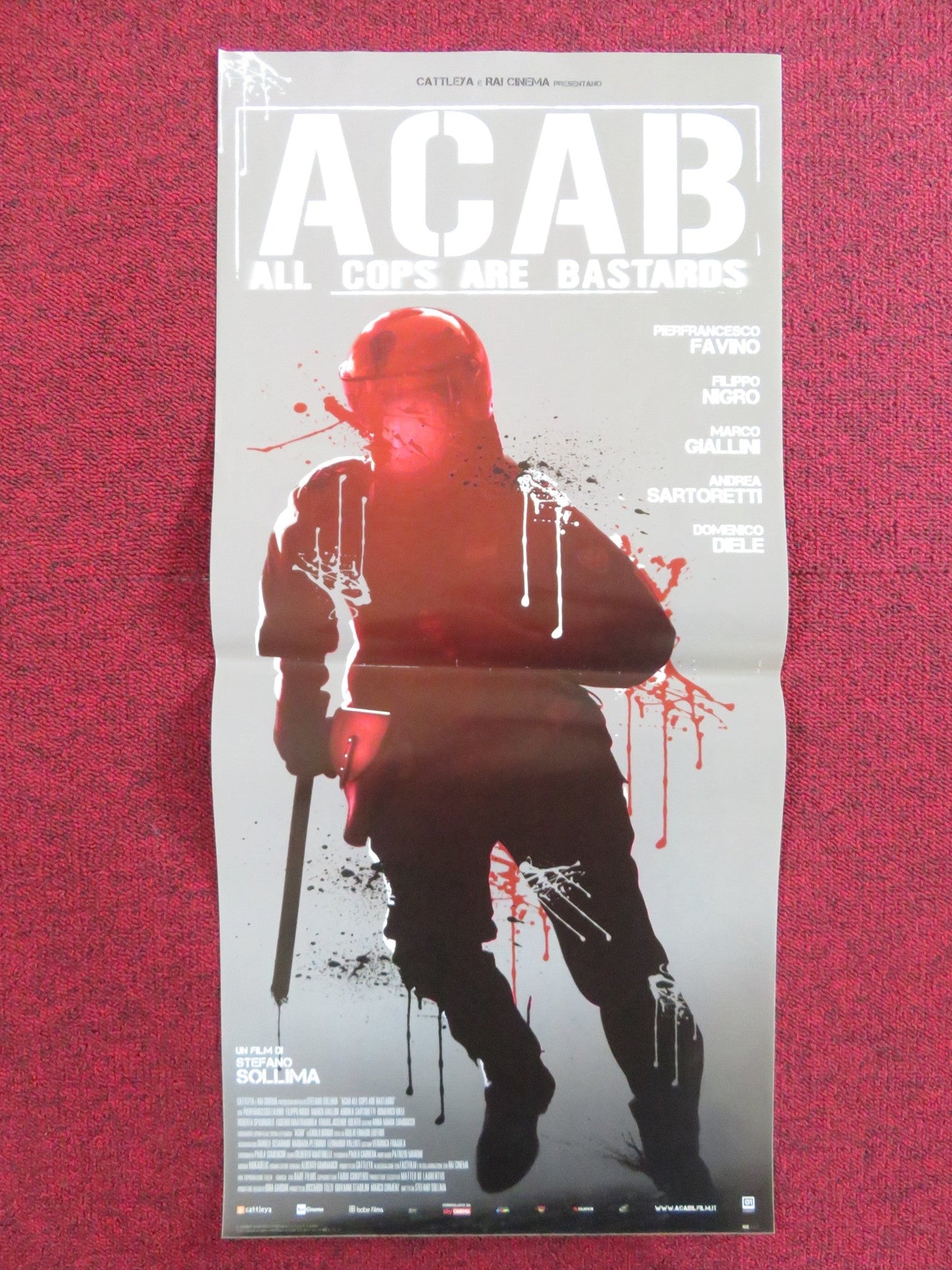 A.C.A.B. - ALL COPS ARE BASTARDS ITALIAN LOCANDINA POSTER P. FAVINO 2012 - Rendezvous Cinema