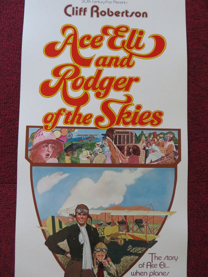 ACE ELI AND RODGER OF THE SKIES US INSERT (14"x 36") POSTER CLIFF ROBERTSON 1972 - Rendezvous Cinema