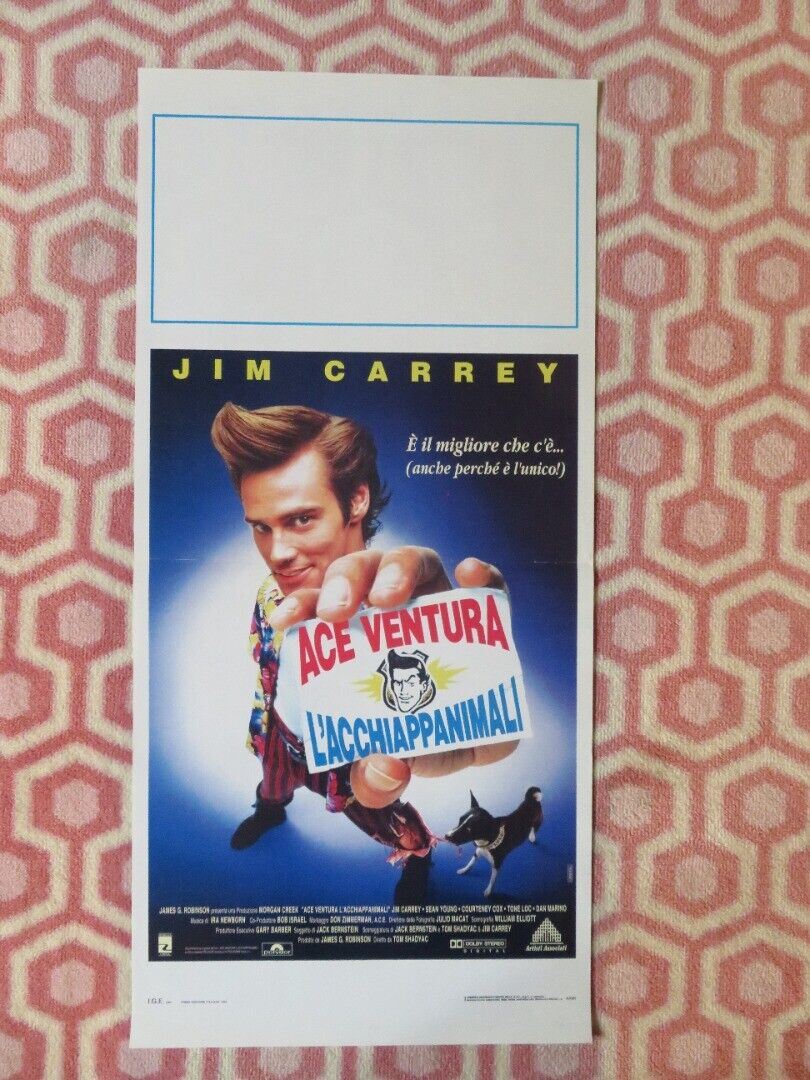 ACE VENTURA PET DETECTIVE ITALIAN LOCANDINA (27.5"x13") POSTER JIM CARREY 1994 - Rendezvous Cinema