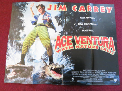 ACE VENTURA: WHEN NATURE CALLS UK QUAD POSTER FOLDED JIM CARREY S.CALLOW 1995 - Rendezvous Cinema