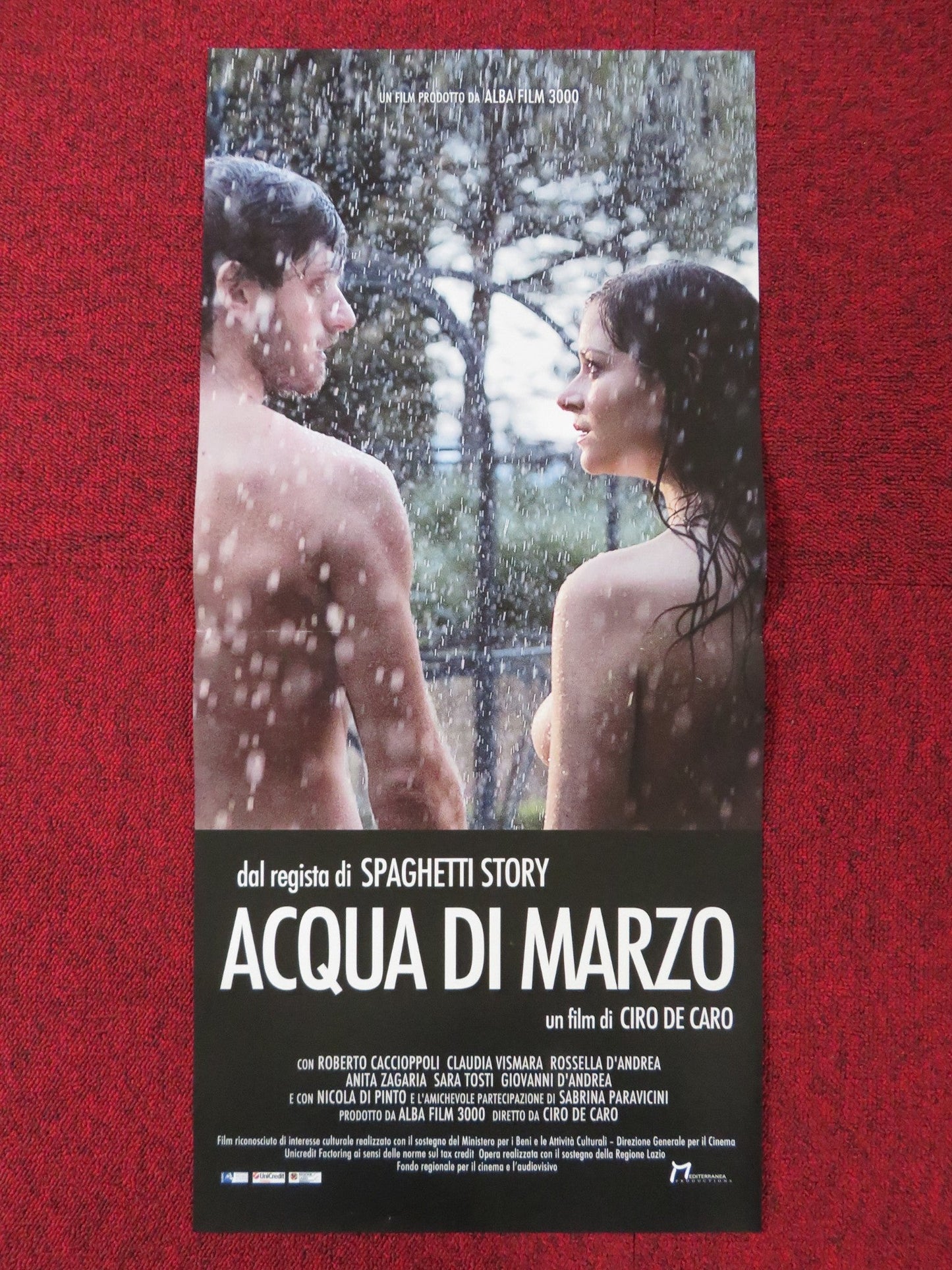 ACQUA DI MARZO ITALIAN LOCANDINA POSTER ROBERTO CACCIOPPOLI CLAUDIA VISMARA 2016 - Rendezvous Cinema