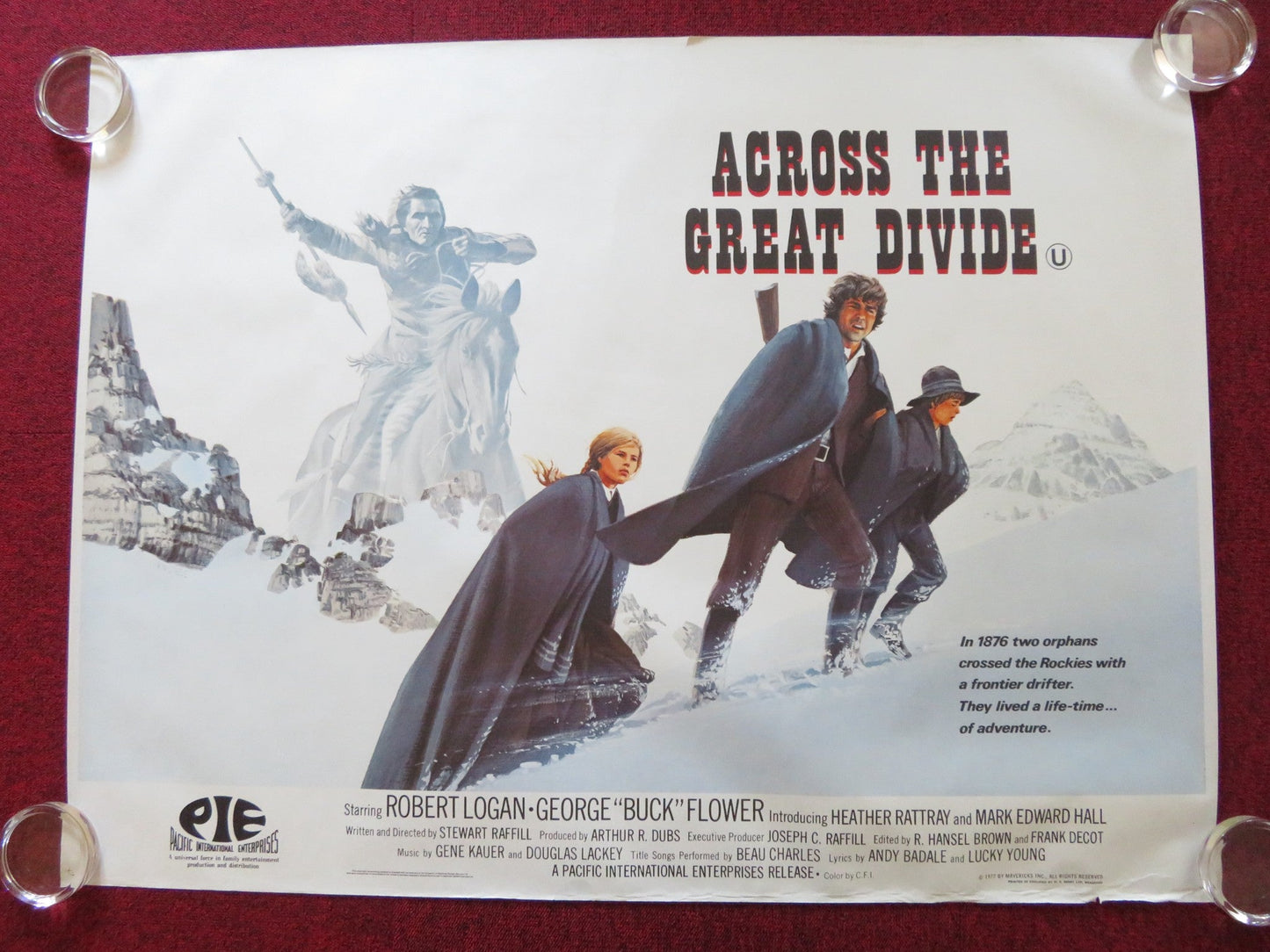 ACROSS THE GREAT DIVIDE UK QUAD (30"x 40") ROLLED POSTER ROBERT LOGAN 1976 - Rendezvous Cinema