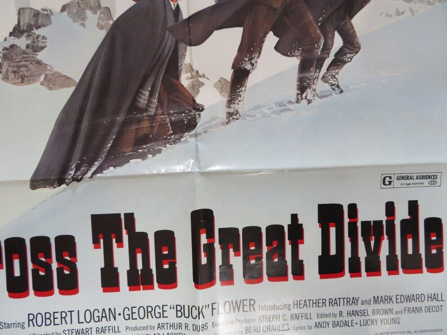 ACROSS THE GREAT DIVIDE US ONE SHEET POSTER ROBERT LOGAN 1976 - Rendezvous Cinema