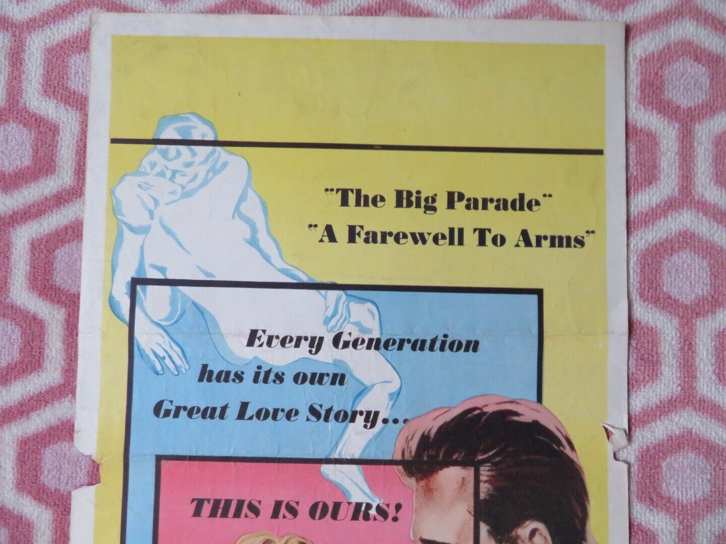 ACT OF LOVE US INSERT (14"x 36") POSTER KIRK DOUGLAS DANY ROBIN 1953 - Rendezvous Cinema