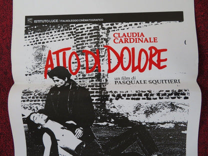 ACT OF SORROW ITALIAN LOCANDINA (27.5"x13") POSTER PASQUALE SQUITIERI 1990 - Rendezvous Cinema