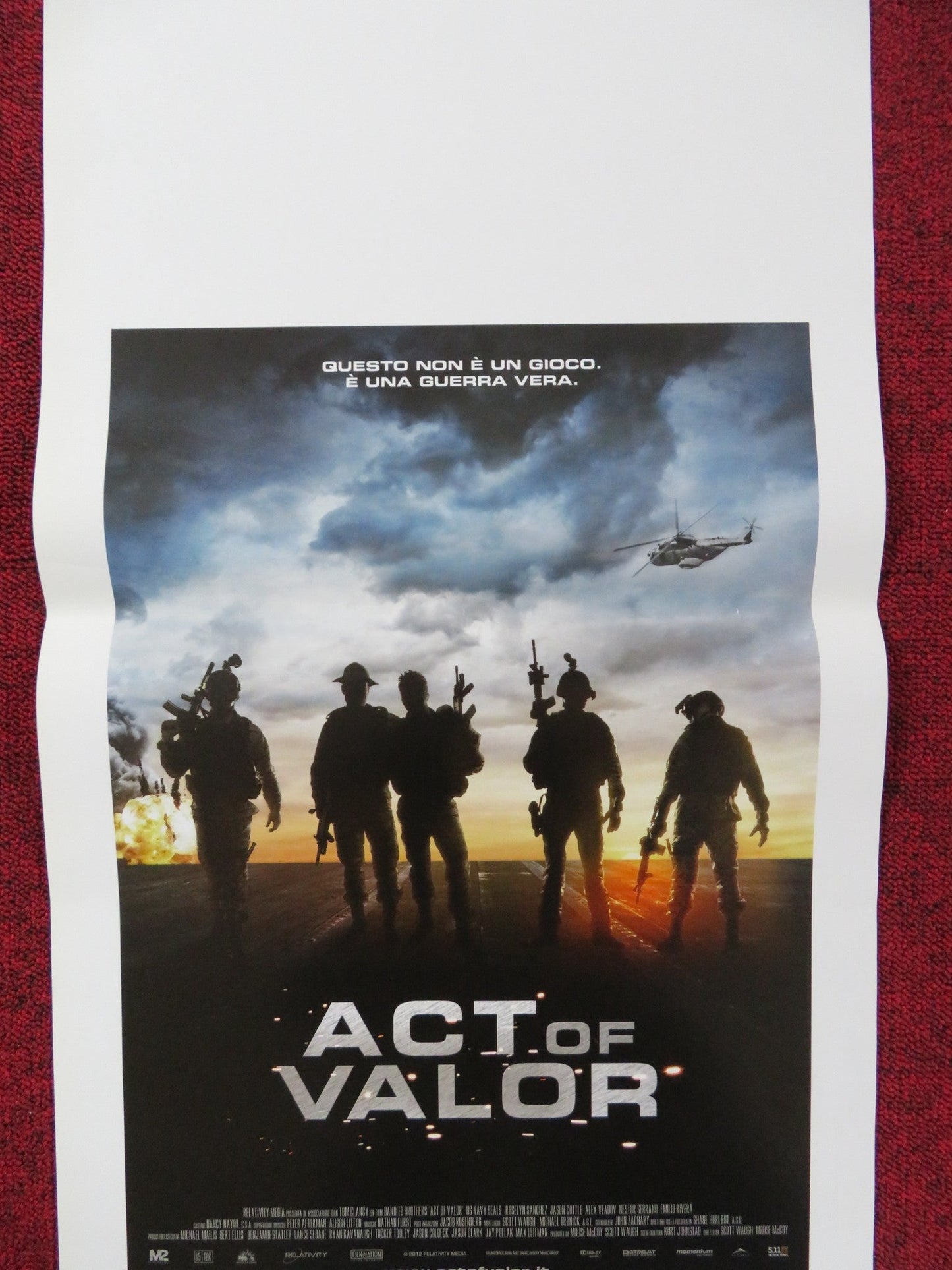 ACT OF VALOR ITALIAN LOCANDINA POSTER RORKE DENVER RAY MENDOZA 2012 - Rendezvous Cinema