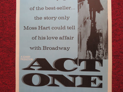 ACT ONE US INSERT (14"x 36") POSTER GEORGE HAMILTON JASON ROBARDS 1964 - Rendezvous Cinema