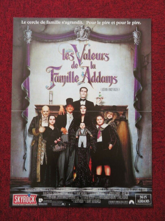 ADAMS FAMILY VALUES FRENCH (15"x 21") POSTER ANJELICA HUSTON RAUL JULIA 1993 - Rendezvous Cinema