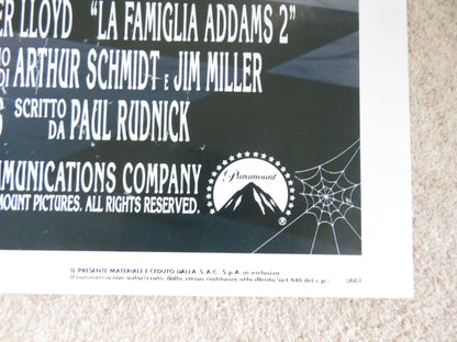 ADDAMS FAMILY VALUES ITALIAN 2 FOGLIO POSTER RAUL JULIA ANJELICA HUSTON 1993 - Rendezvous Cinema