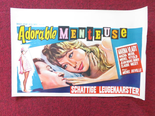 ADORABLE MENTEUSE BELGIUM (14"x 21") POSTER MARINA VLADY MACHA MERIL 1962 - Rendezvous Cinema