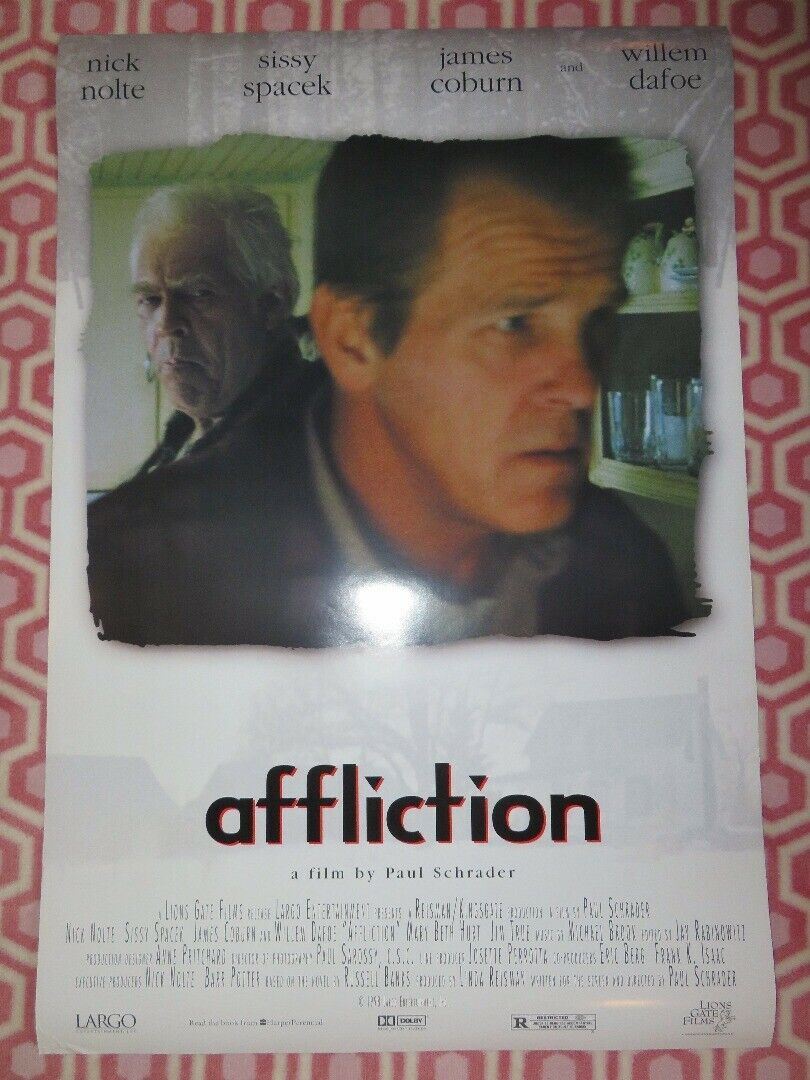 AFFLICTION US ONE SHEET ROLLED POSTER NICK NOLTE SISSY SPACEK 1997 - Rendezvous Cinema