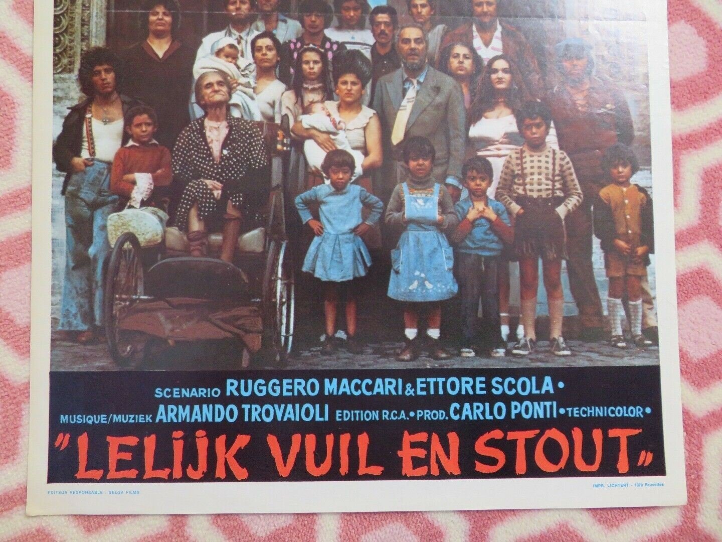 AFFREUX SALES ET MACHANTS / UGLY DIRTY & BAD BELGIUM (21.5"x14") POSTER 1976 - Rendezvous Cinema