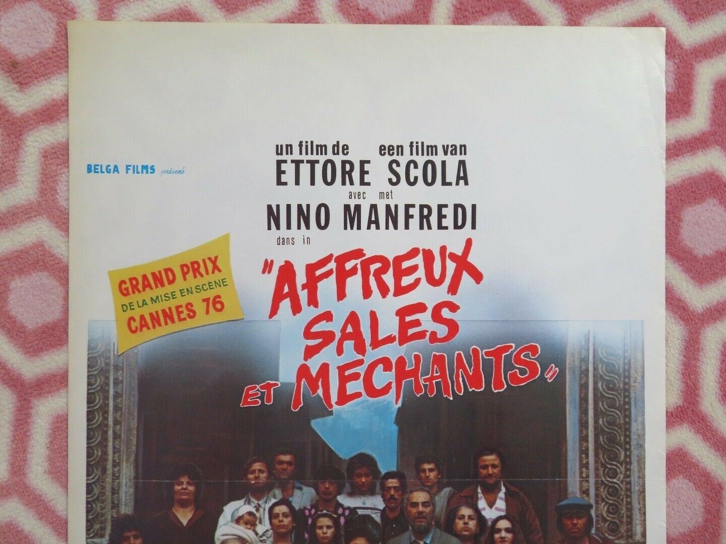 AFFREUX SALES ET MACHANTS / UGLY DIRTY & BAD BELGIUM (21.5"x14") POSTER 1976 - Rendezvous Cinema