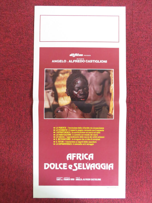 AFRICA DOLCE E SELVAGGIA ITALIAN LOCANDINA POSTER KENNETH BELTON 1982 - Rendezvous Cinema