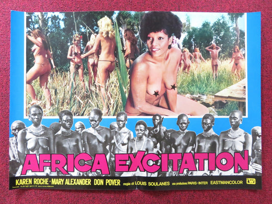 AFRICA EROTICA - C ITALIAN FOTOBUSTA POSTER ZYGMUNT SULISTROWSKI ROCHELLE 1970 - Rendezvous Cinema