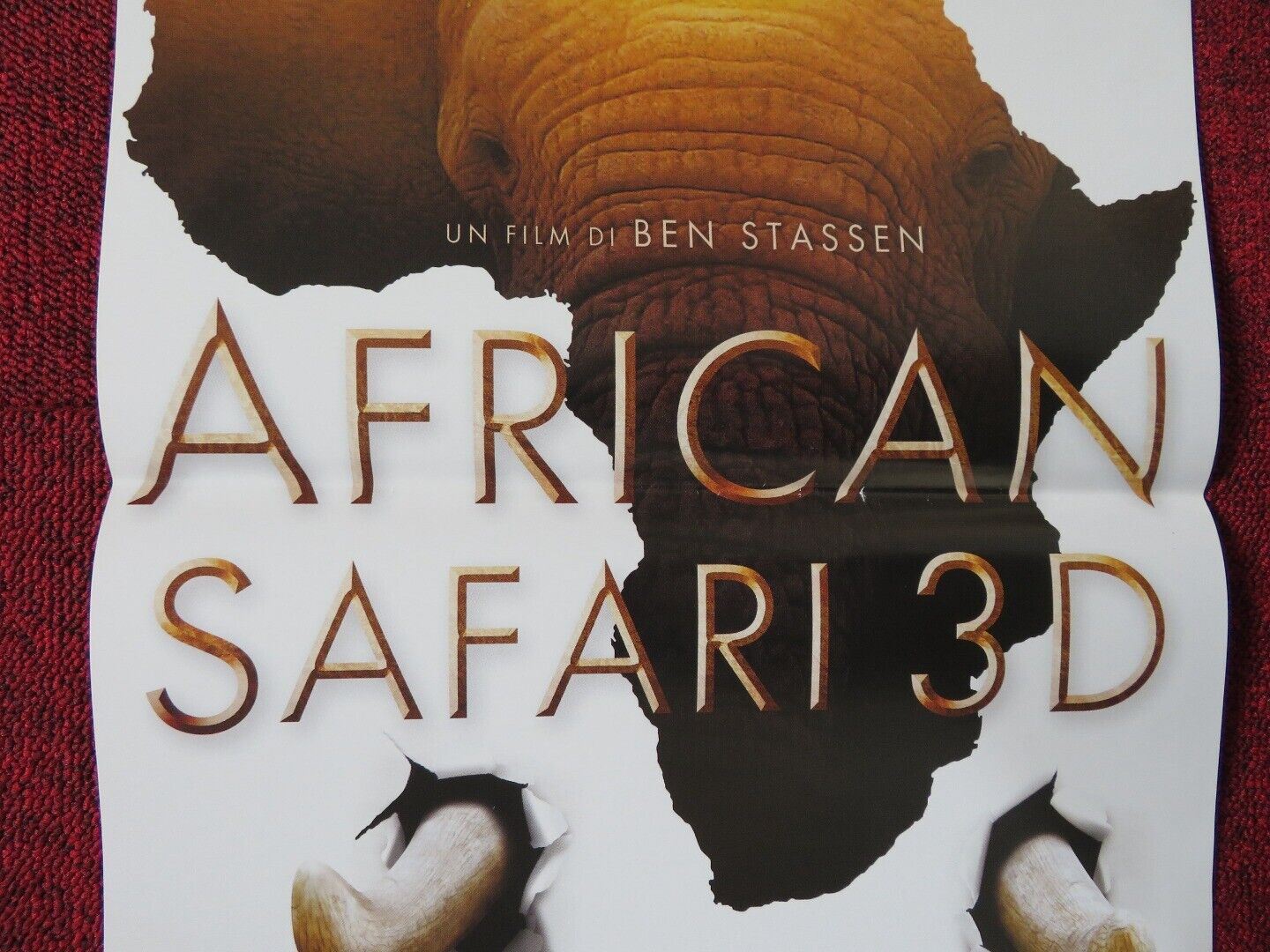 AFRICAN SAFARI 3D ITALIAN LOCANDINA (26.5"x12.5") POSTER BEN STASSEN 2013 - Rendezvous Cinema