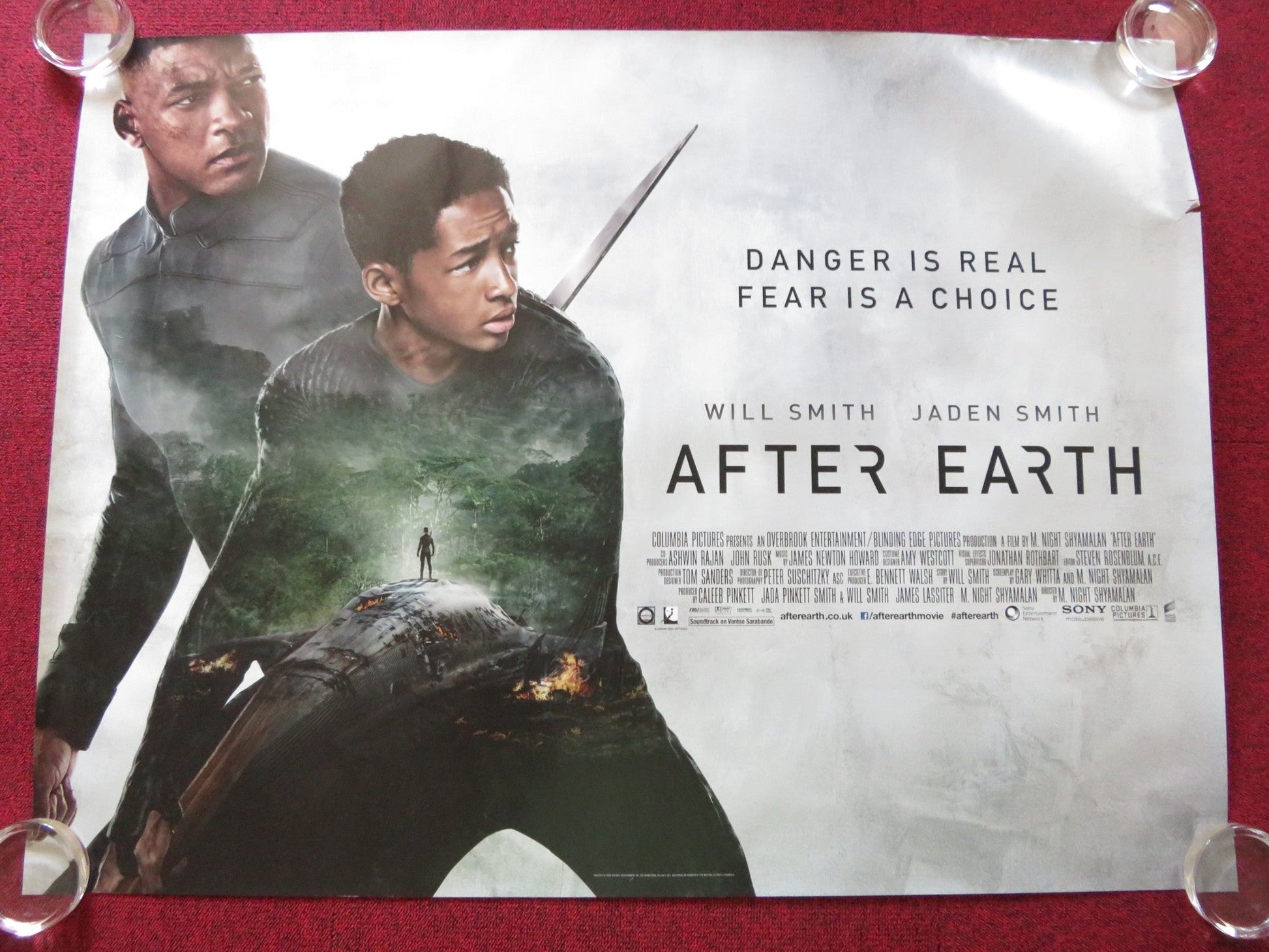 AFTER EARTH UK QUAD (30"x 40") ROLLED POSTER JADEN SMITH WILL SMITH 2013 - Rendezvous Cinema