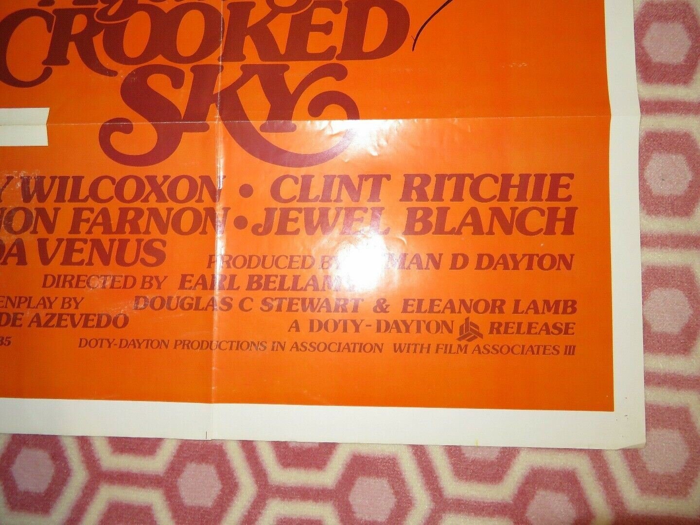 AGAINST A CROOKED SKY US ONE SHEET POSTER RICHARD BOONE PETERSON 1975 - Rendezvous Cinema