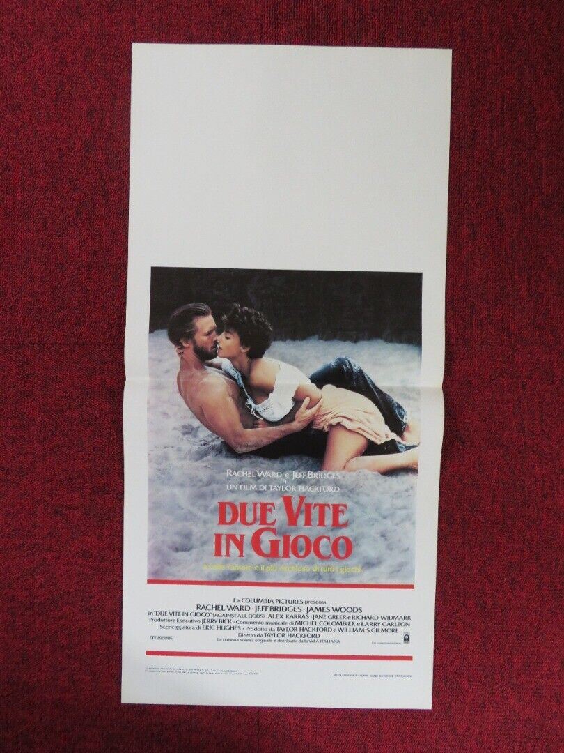 AGAINST ALL ODDS ITALIAN LOCANDINA (27.5"x13") POSTER RACHEL WARD 1984 - Rendezvous Cinema