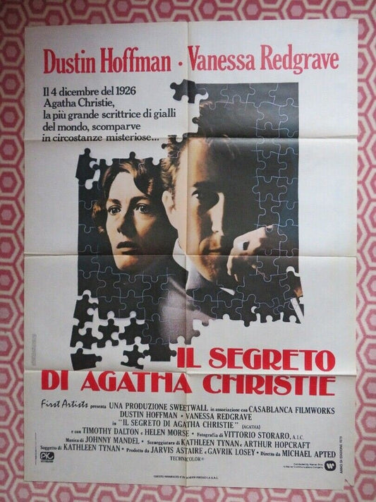 AGATHA CHRISTIE ITALIAN 2 FOGLIO POSTER DUSTIN HOFFMAN V.REDGRAVE 1979 - Rendezvous Cinema