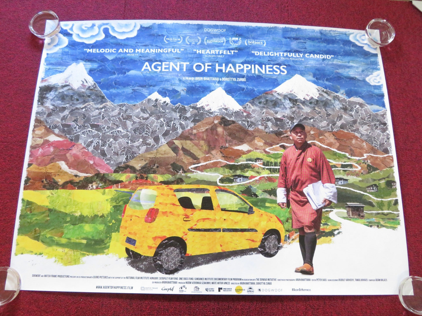 AGENT OF HAPPINESS UK QUAD ROLLED POSTER SARITA CHETTRI DOPHU DEM 2024 - Rendezvous Cinema